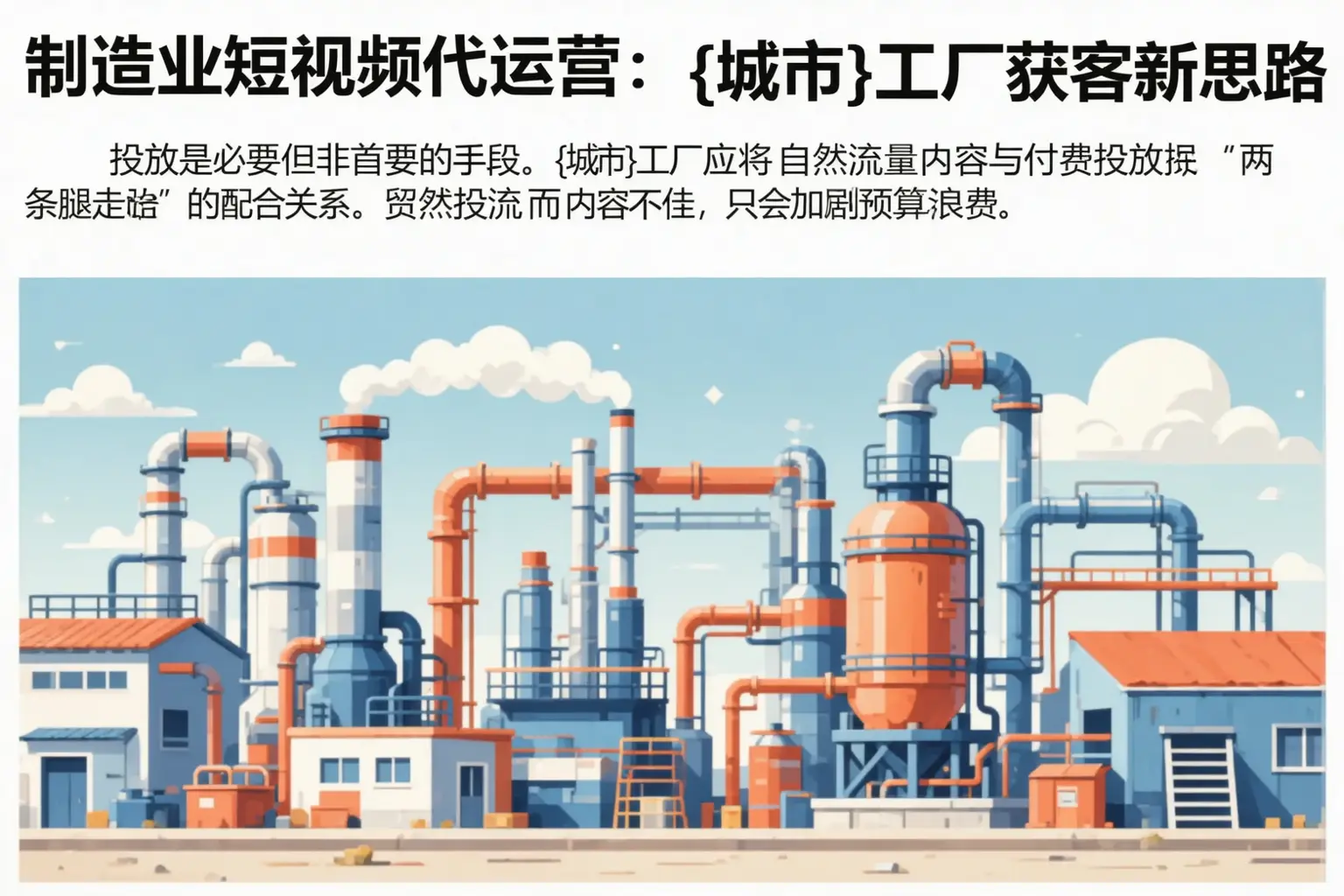 制造业短视频代运营:马龙工厂获客新思路